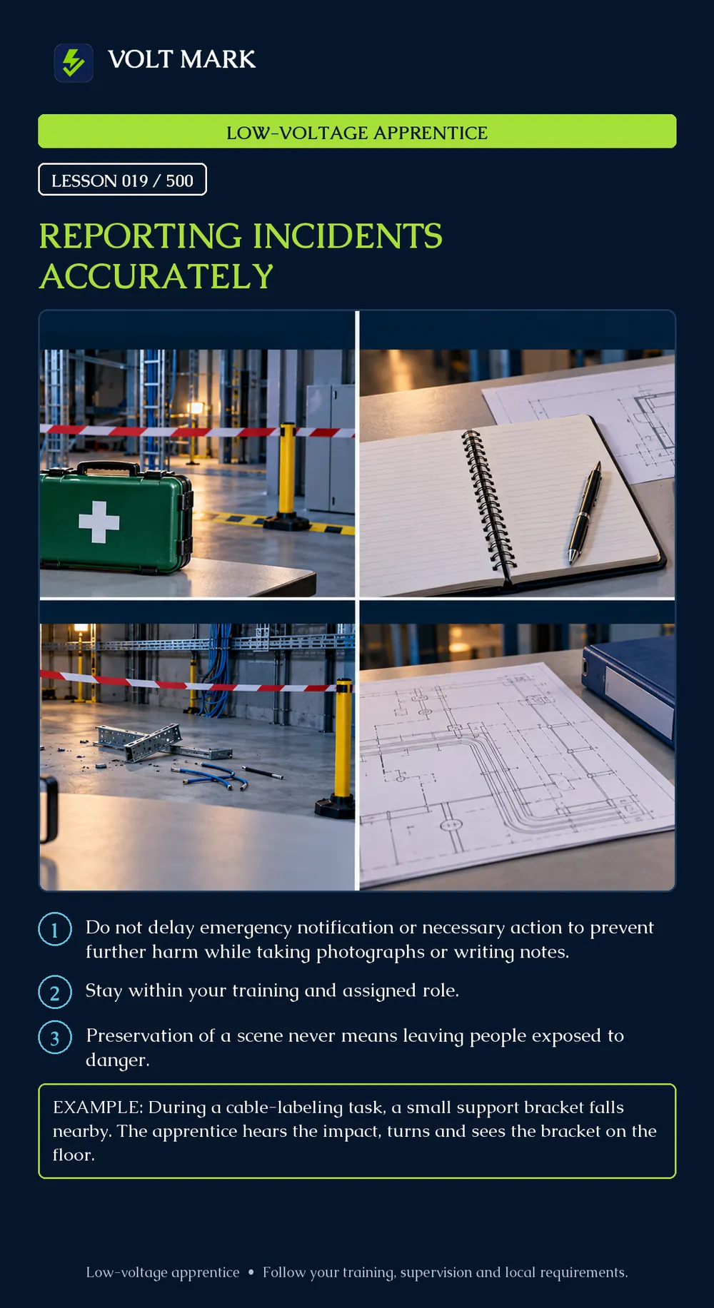 Reporting incidents accurately
