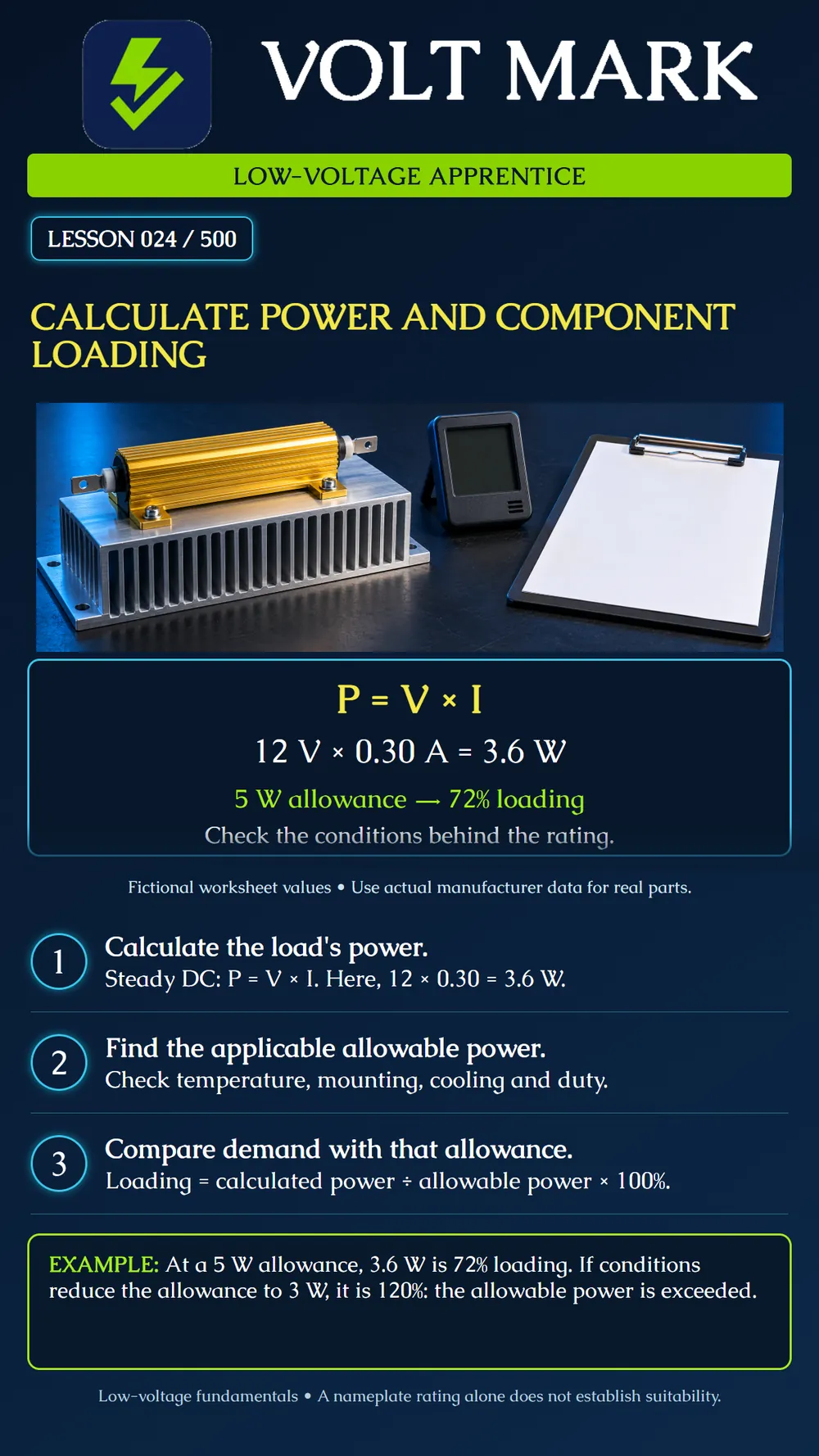 Calculating power and component loading