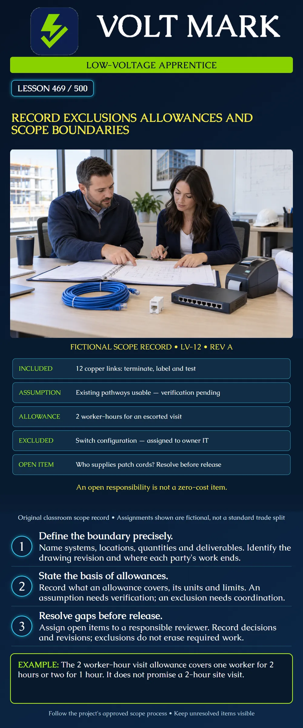 Record exclusions allowances and scope boundaries
